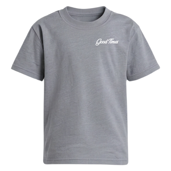 Good Times Cartoon T-Shirt- Grey