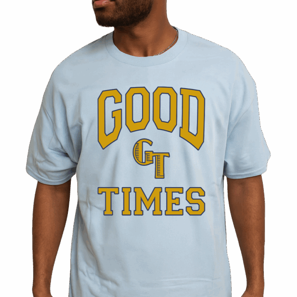 Good Times Varsity T-Shirt (Light Blue)